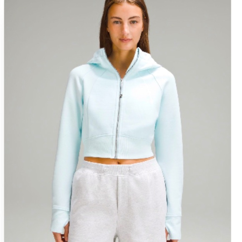 NWT, Lululemon Scuba Full-Zip Cropped Hoodie, Size 10